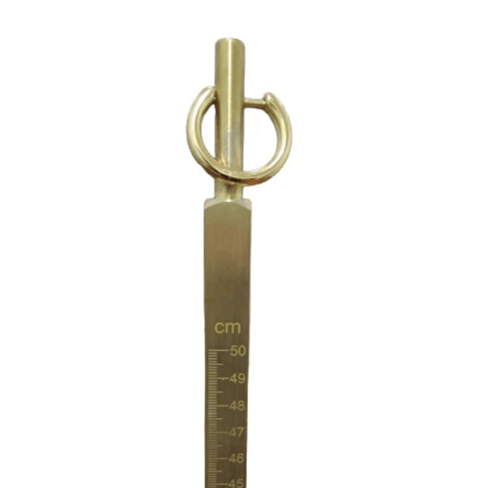 Barra milimétrica de latón de 500 mm, división de 0,1 cm - Calibrada por RBC