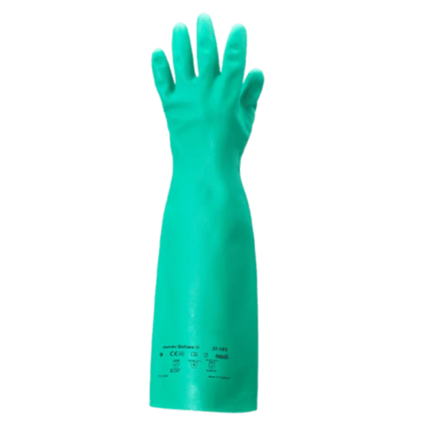 Guante de Caucho de Nitrilo AlphaTec, Talla 37-185, Mango Largo, 46 ​​cm, Sin Forro, CA 12598 - Image 3
