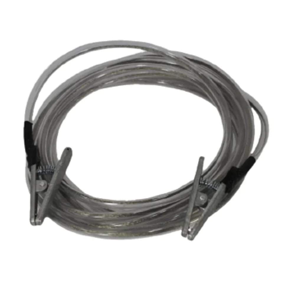 Cable de tierra (cuerda) de 1 metro con abrazadera para puesta a tierra