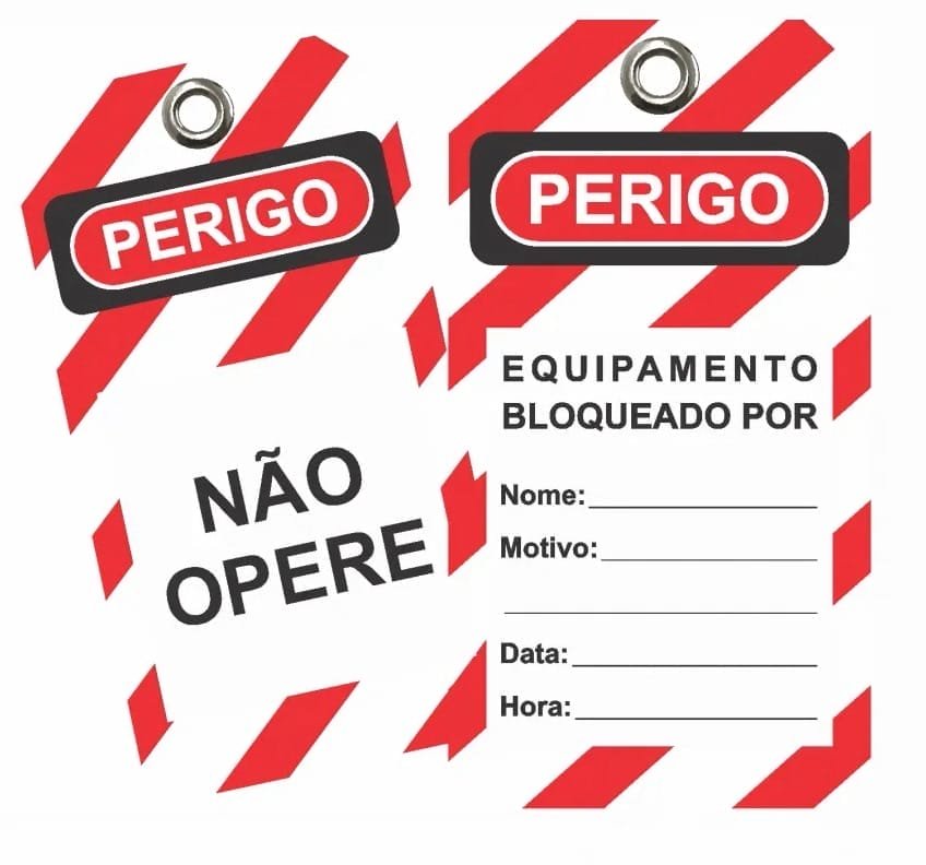 Etiqueta de bloqueo flexible sin película de 0,45 mm de espesor.