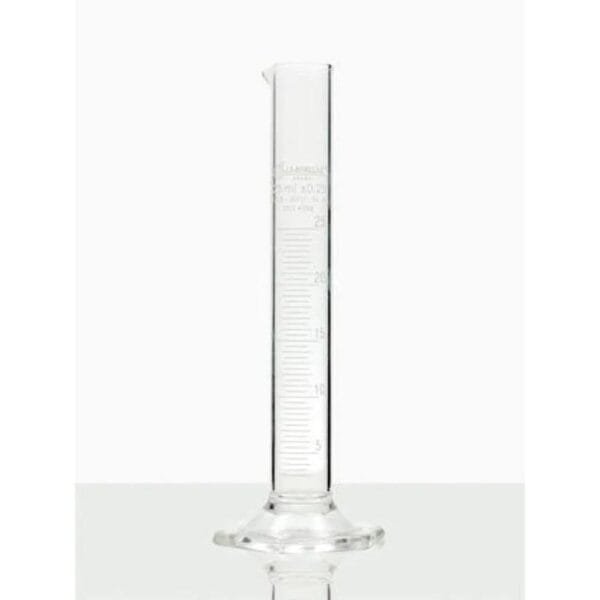 Tubo de ensayo de vidrio graduado con base hexagonal de 1000 ml