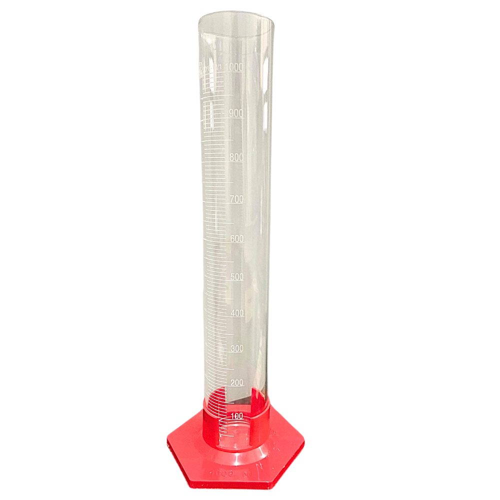 Tubo de Ensayo de Vidrio Con Base de Polipropileno