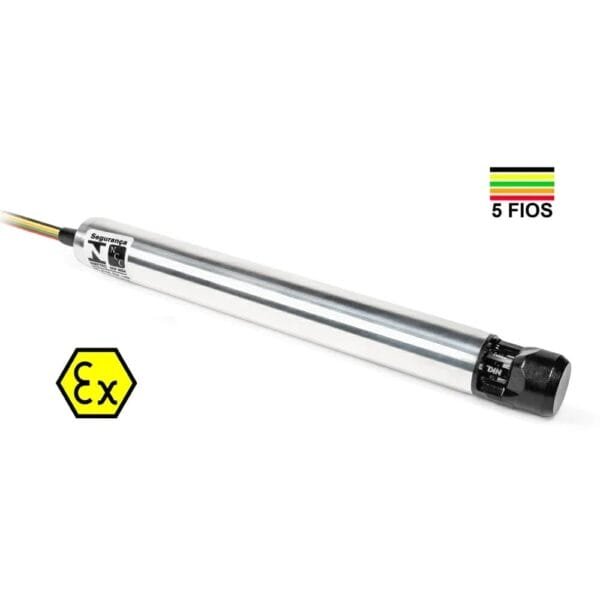 Sensor Óptico de Presencia de Líquido de 500 mm, 5 hilos con Rosca NPT de 1/2"