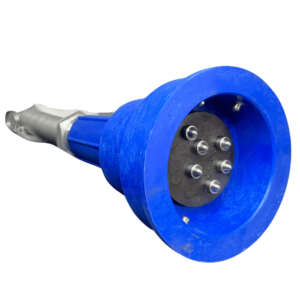 Conector óptico azul Dixon con 3 ranuras y 6 pines
