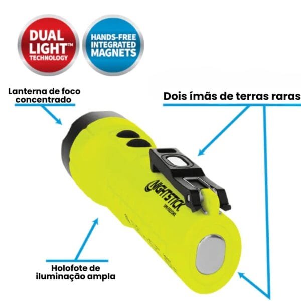 Linterna Recargable Con Clip y Doble Imán Integrado Modelo Nightstick TB-XPR-5522GMX - Image 4