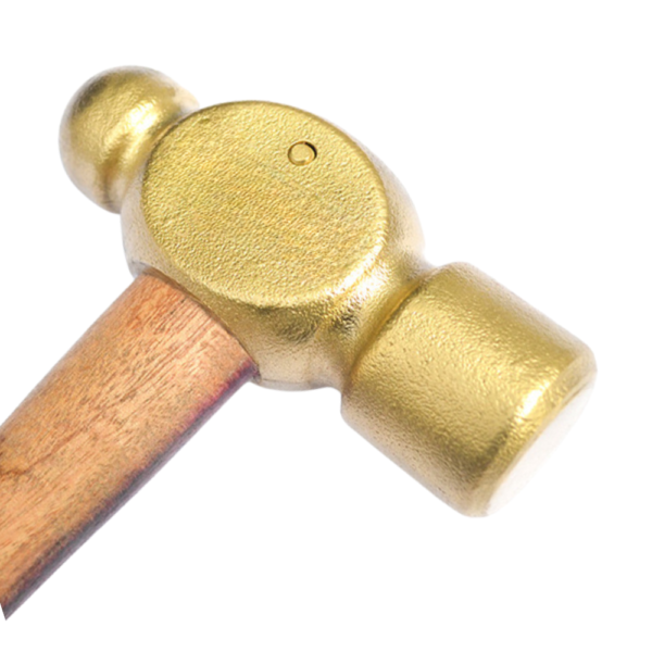 Martillo Bola de Bronce con Mango de Madera 500GRS - Image 2