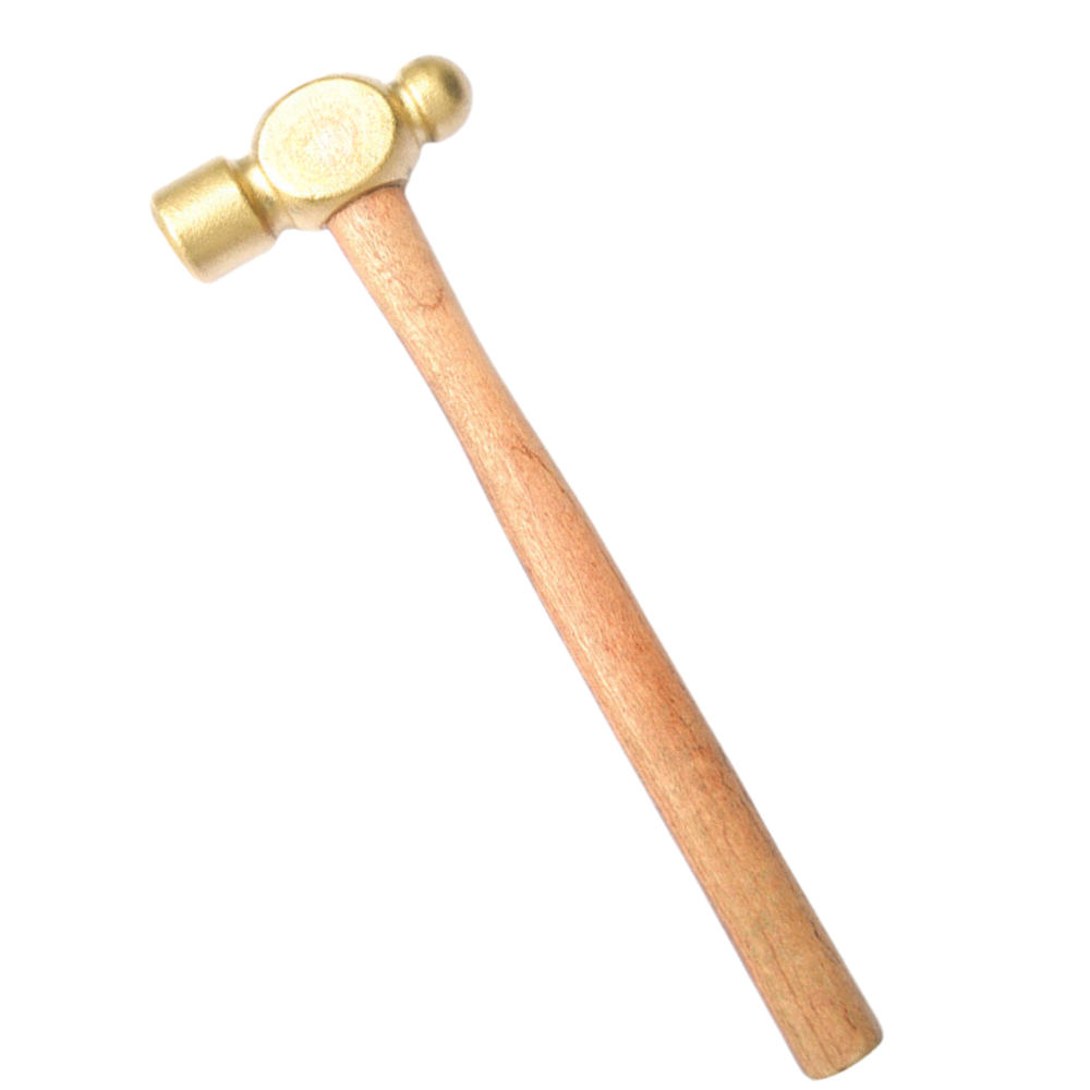 Martillo Bola de Bronce con Mango de Madera 500GRS