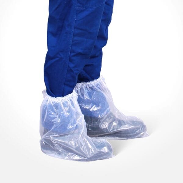 Botas de Polietileno con Elástico Impermeable Transparente – 1000 unidades - Image 2